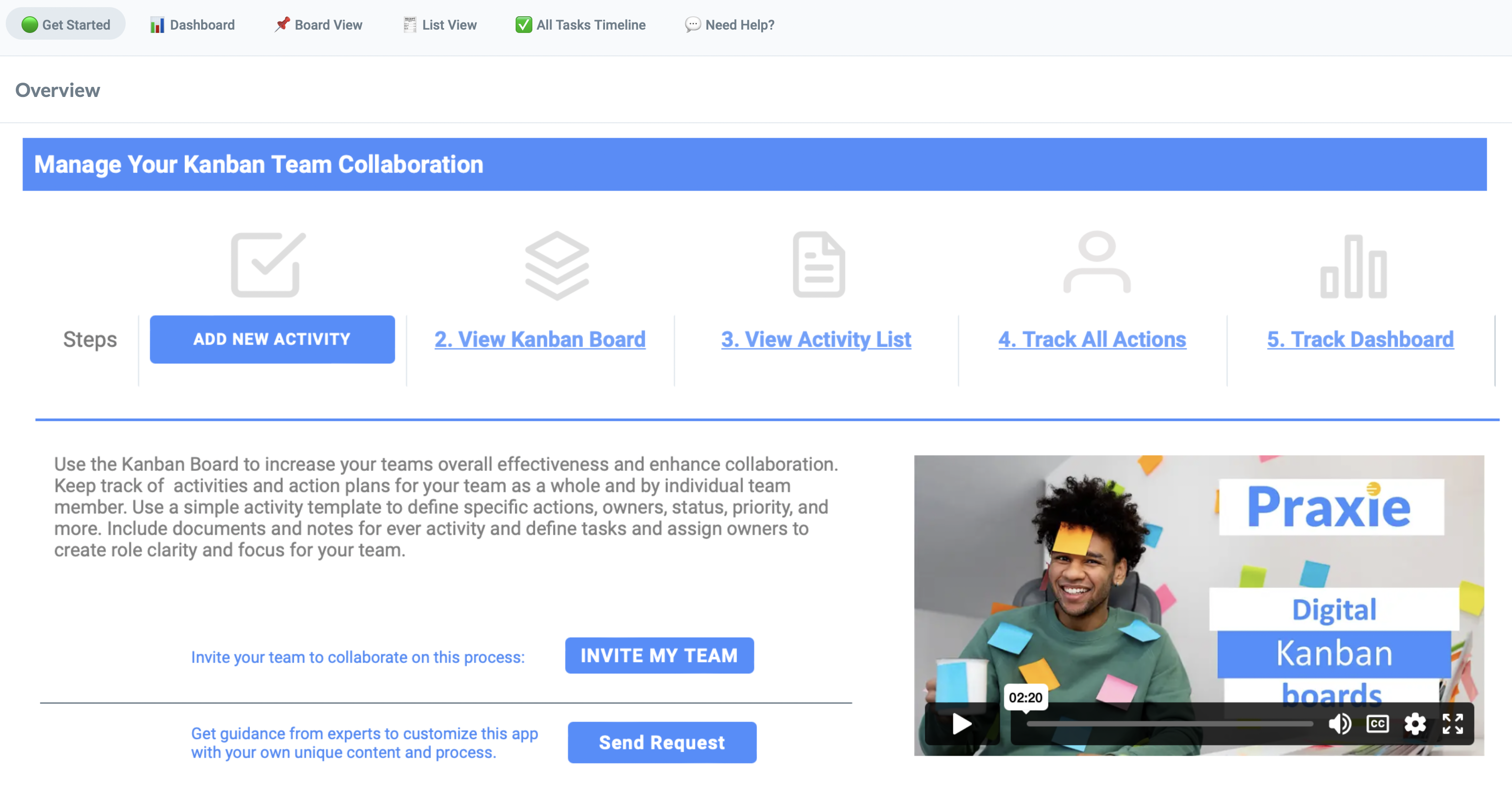 Kan Ban Application | Praxie