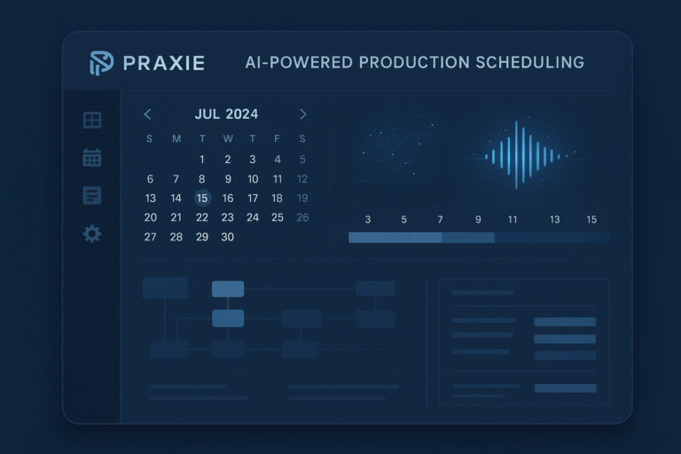 praxie production scheduling