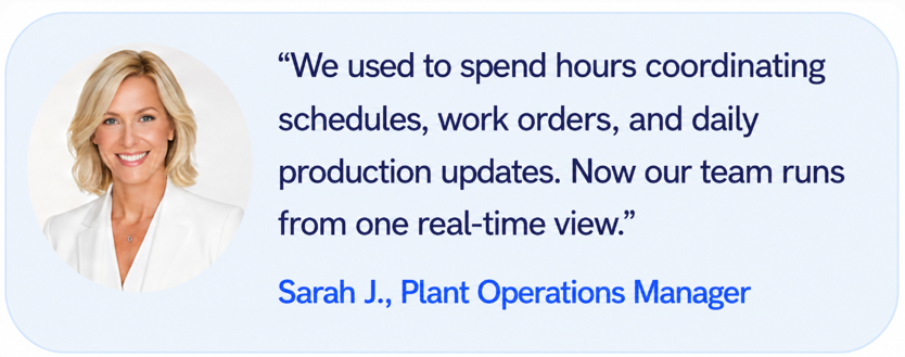 Customer quote for AI-powered manufacturing operations